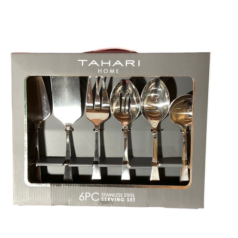Tahari 6pc Stainless Steel Serving Set